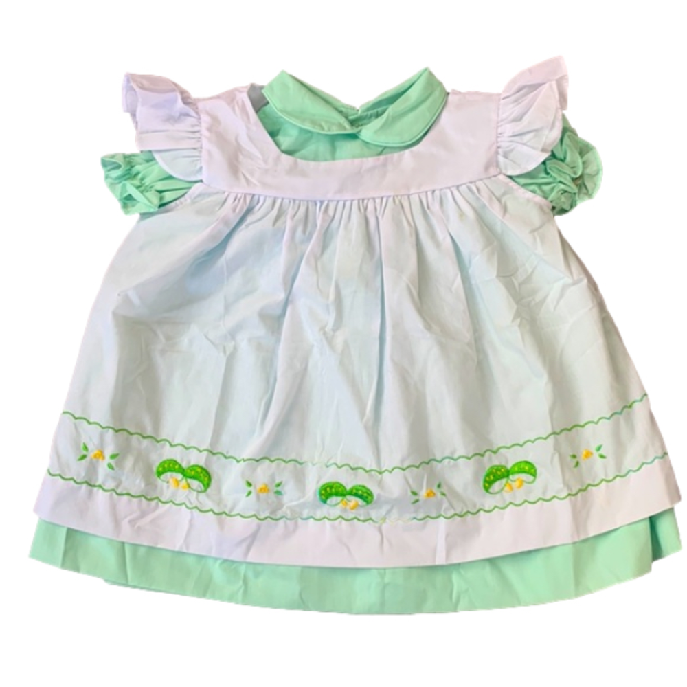 Vintage Samara Merry Mushroom Embroidered Cottagecore Pastel Dress 18 Months